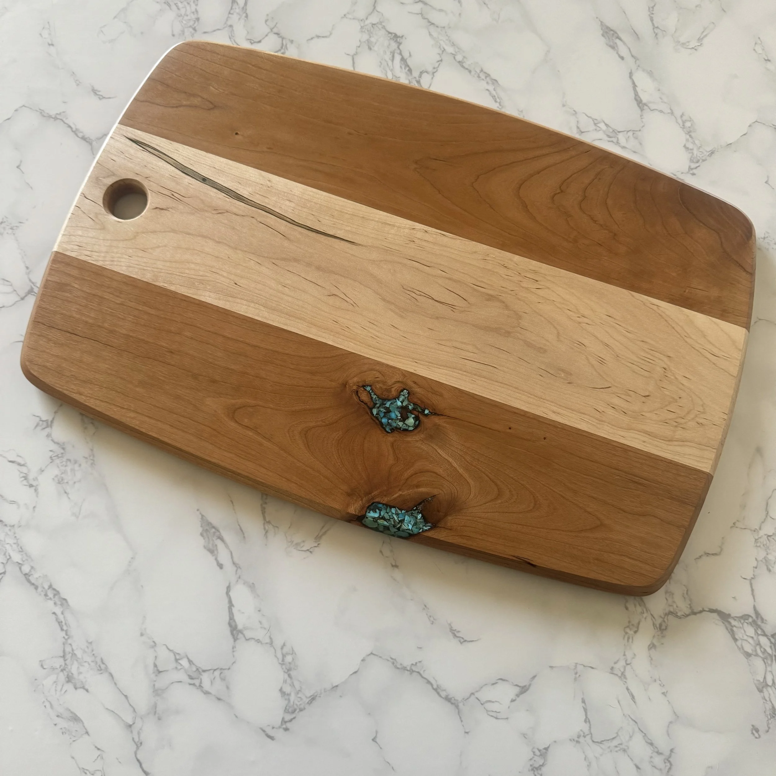 AMBROSIA MAPLE AND CHERRY WITH SW TURQUOISE