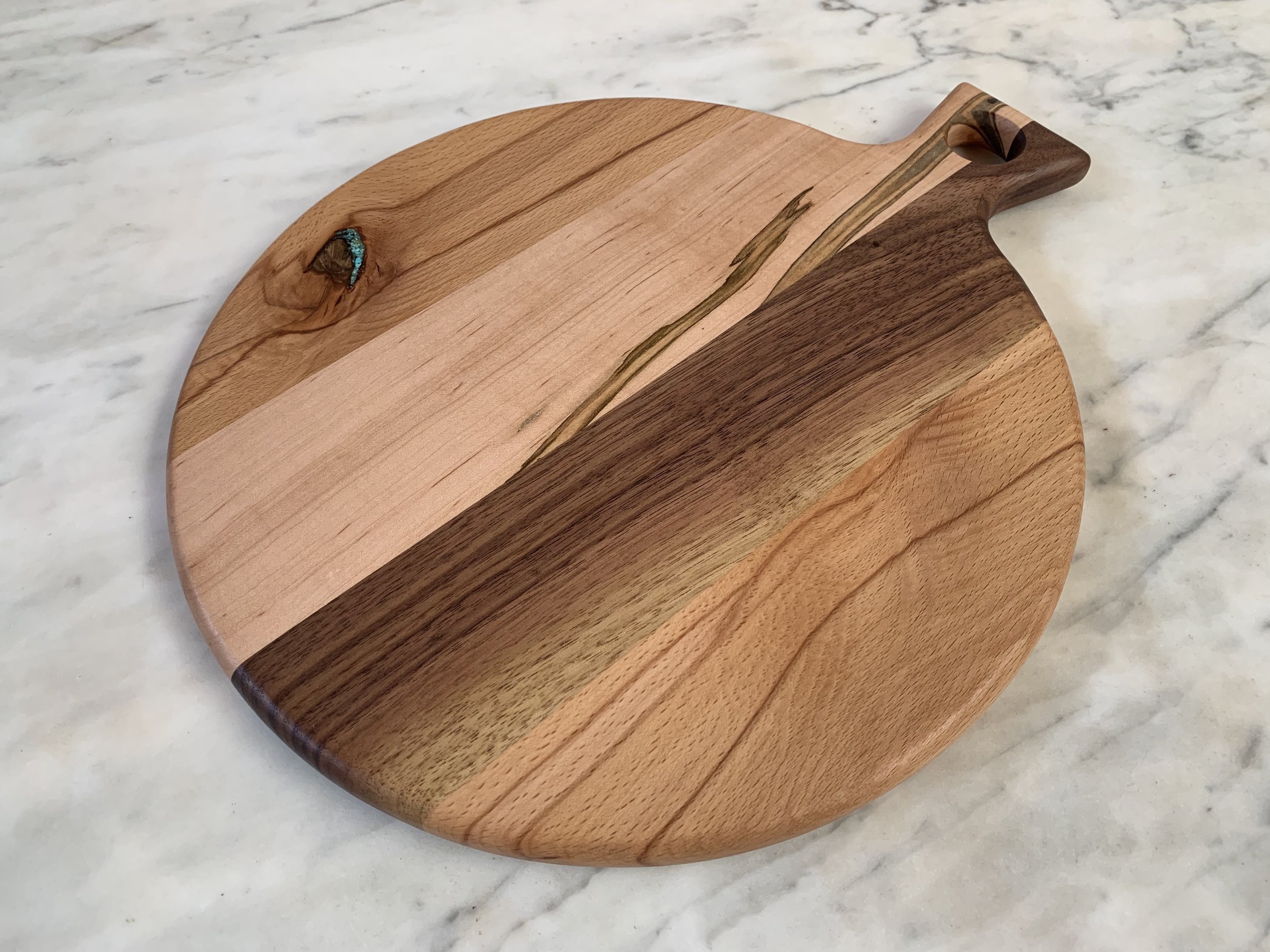 AMBROSIA MAPLE, CHERRY, BEECH AND WALNUT WITH SW TURQUOISE