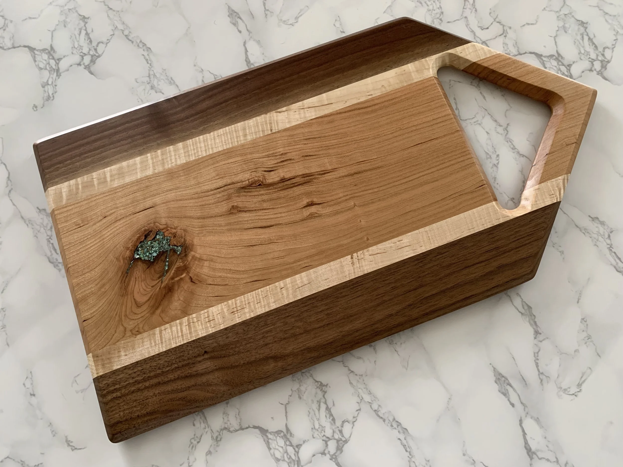 AMBROSIA MAPLE, CHERRY AND WALNUT WITH SW TURQUOISE