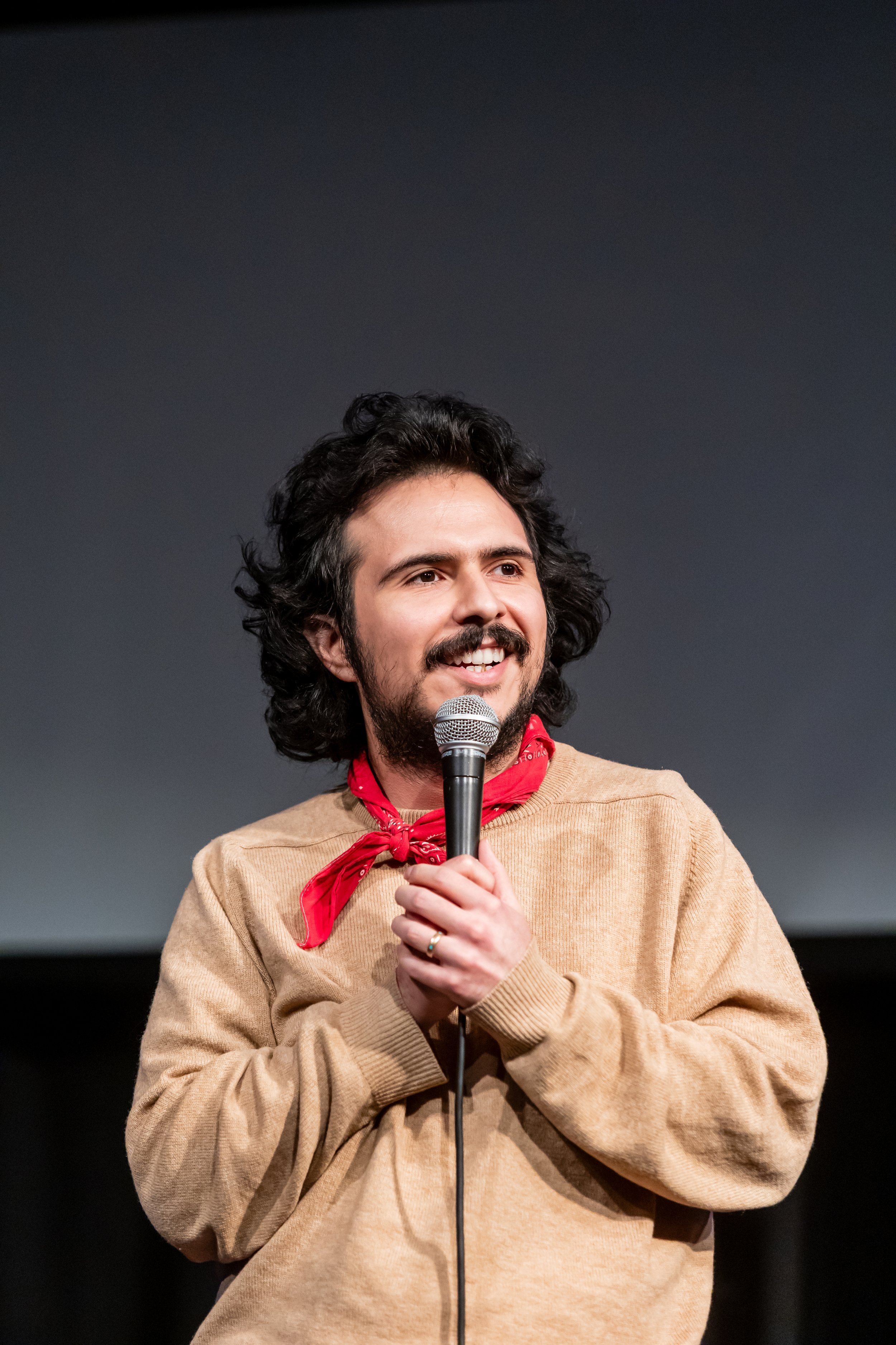 Performing at Funny Games in LA.