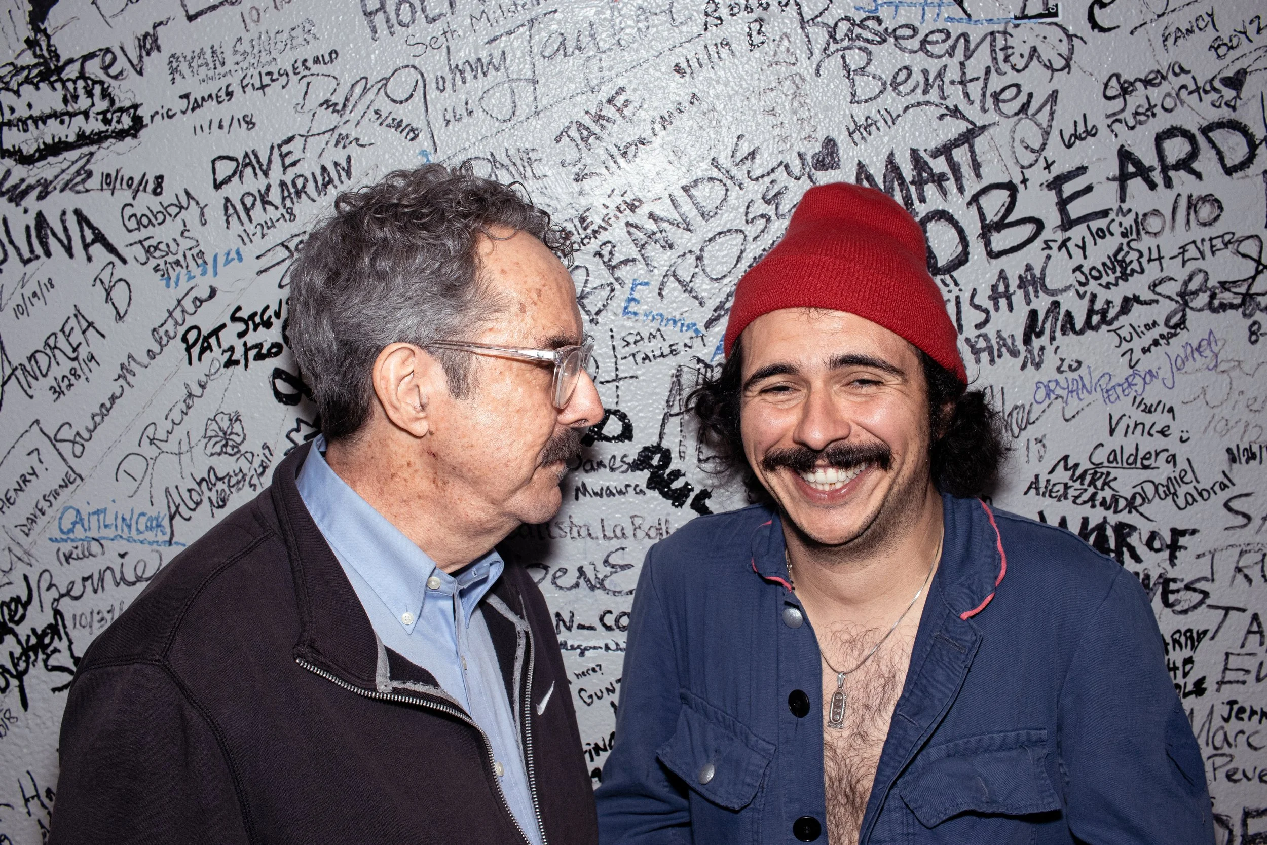 Post-show with Ron Lynch.