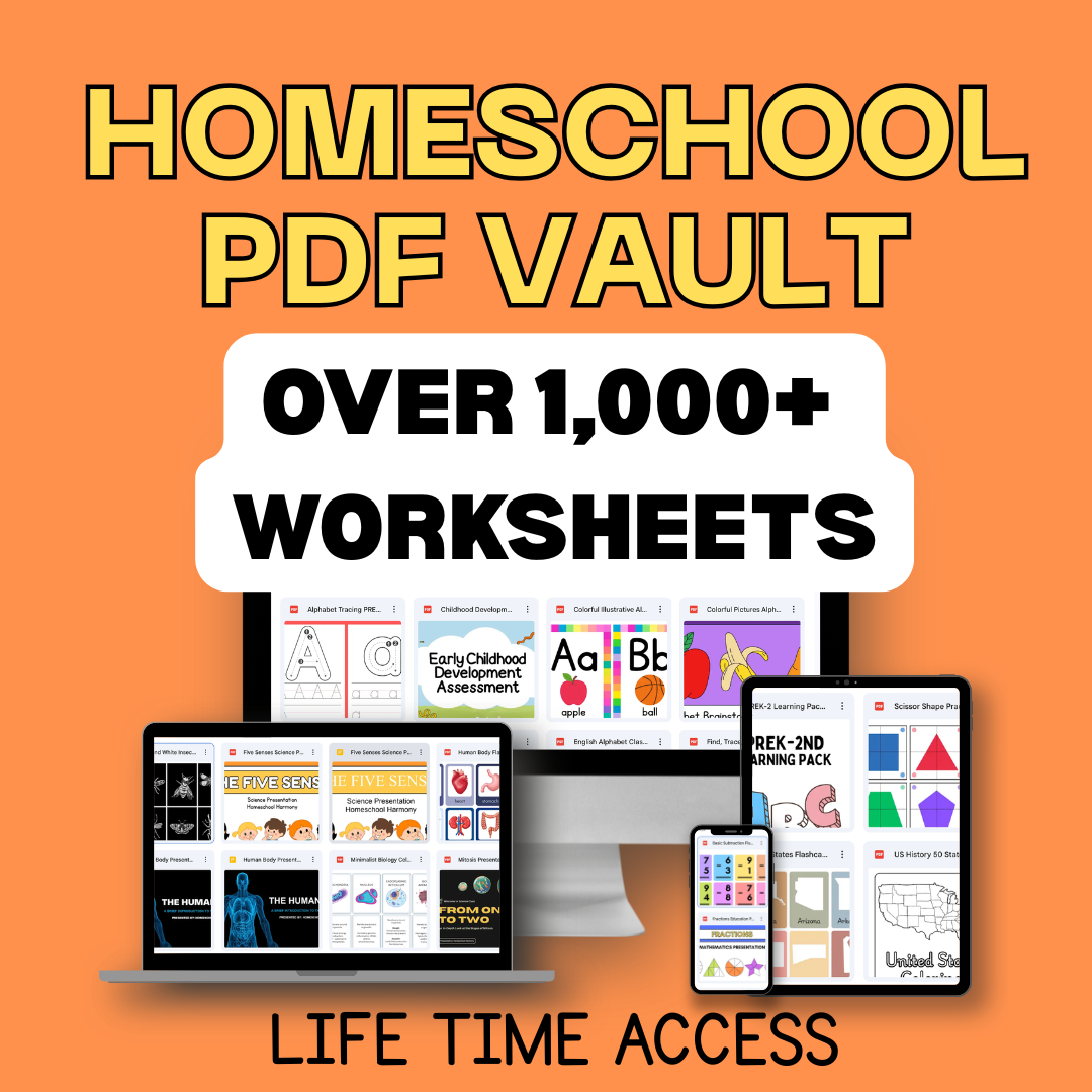 Homeschool PDF Vault 💎 - Your All-in-One Printable Library GOOGLE DRIVE 1,000+ Pages!!