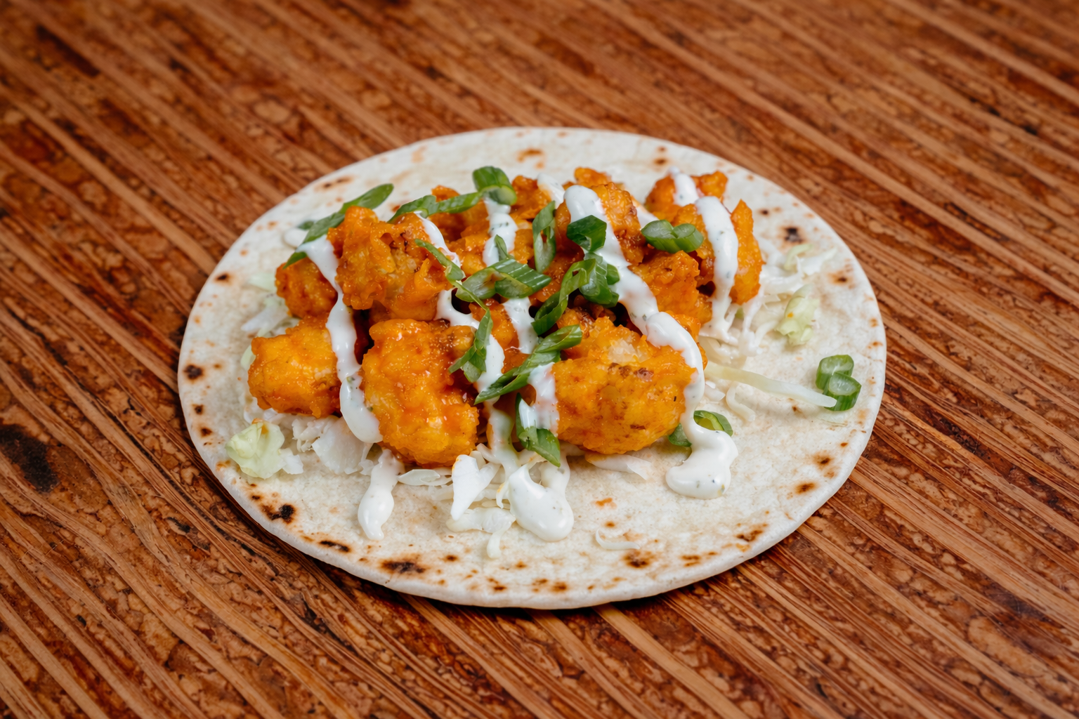 Buffalo Cauliflower Taco