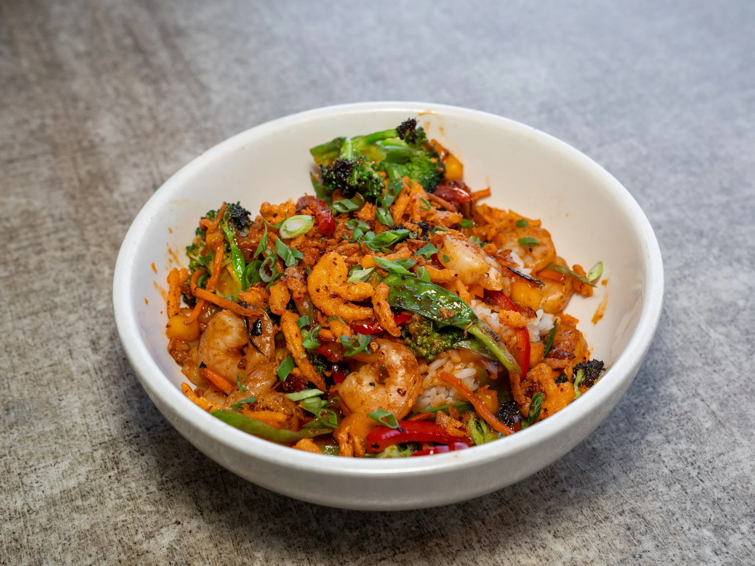 Spicy Mango Shrimp Bowl