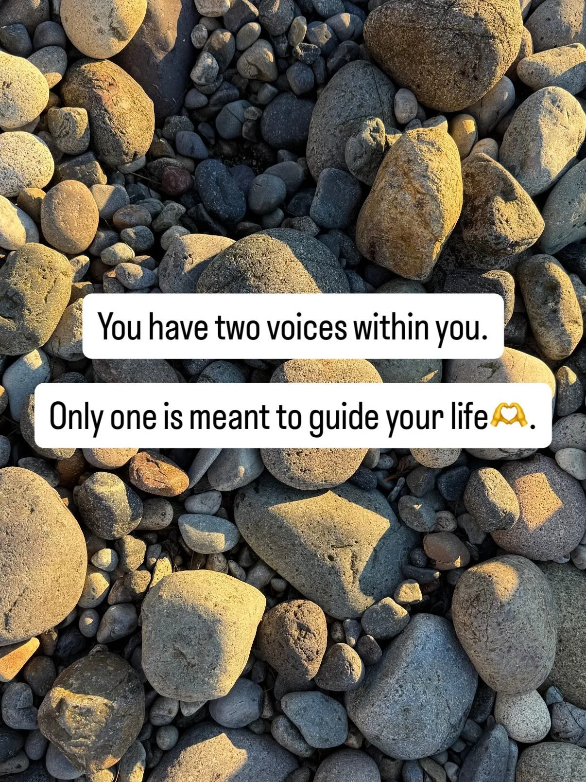 ✨Voice of Fear vs Voice of Love✨

Inside each of us are two voices.

One is the voice of fear - the small self shaped by past experiences, survival patterns, and learned dialogue.
It speaks in urgency, pressure, &ldquo;what ifs,&rdquo; and worst-case