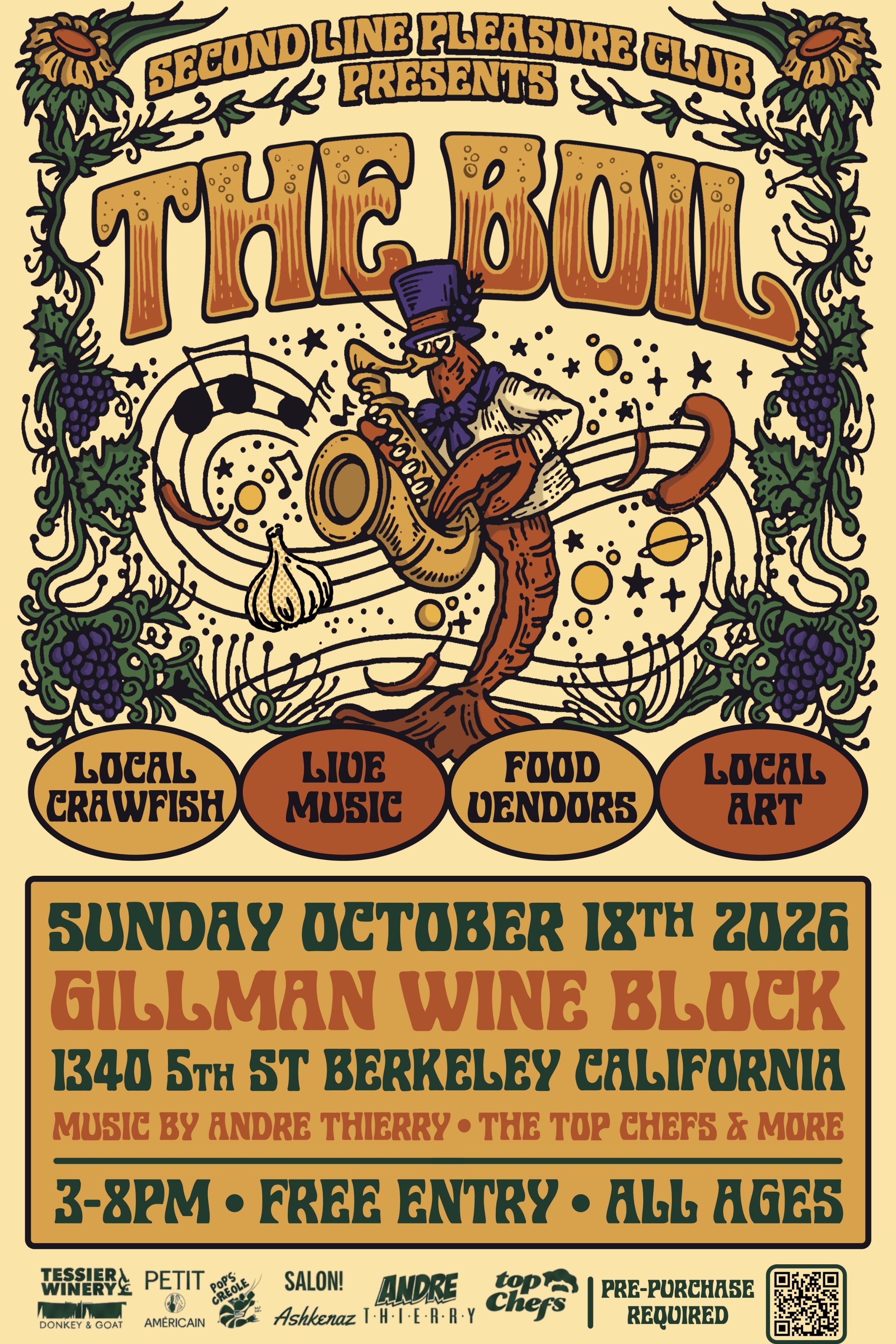 The Boil Block Party with Second Line Pleasure Club
