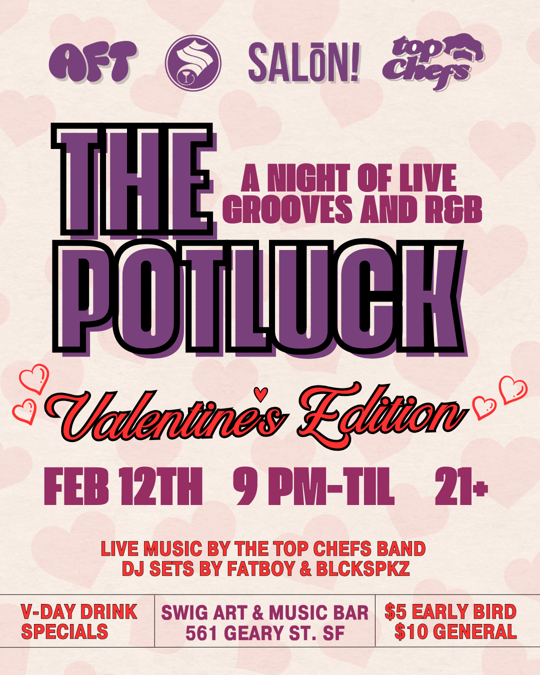 The Potluck Launch Party at Swig Bar