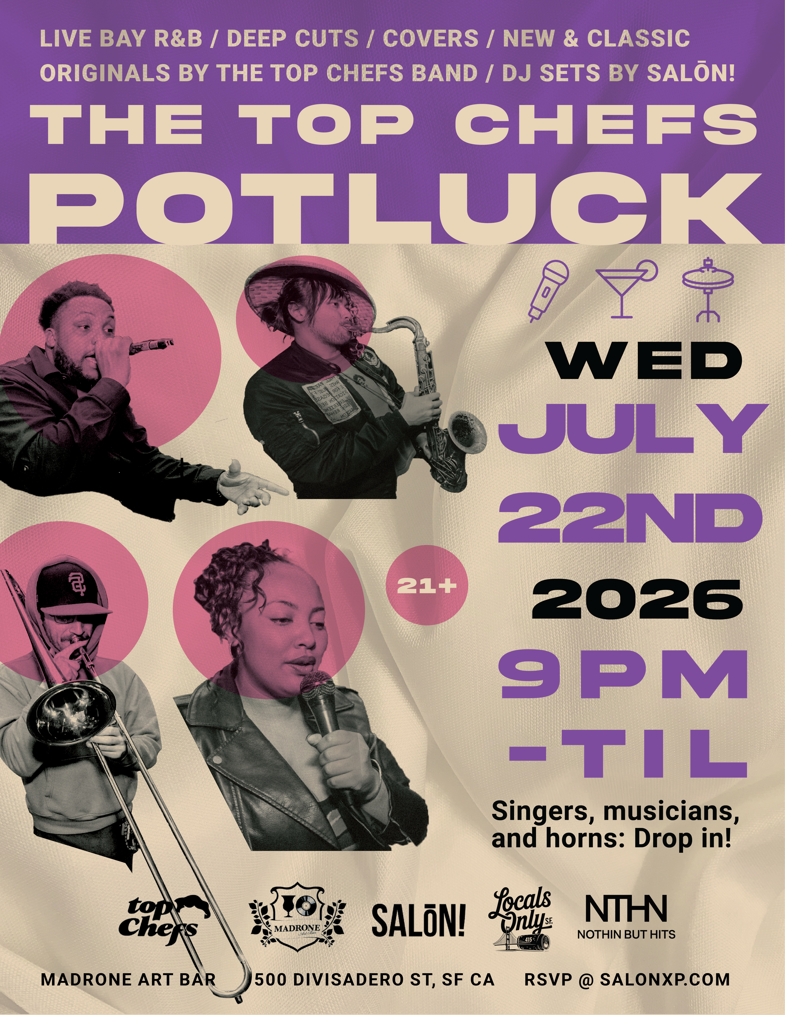 The Top Chefs Potluck: July