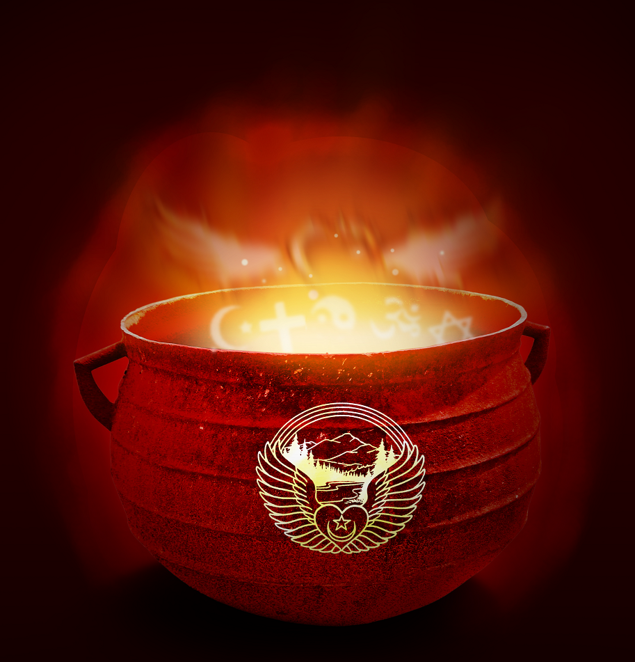 burning Cauldron with NWSC logo