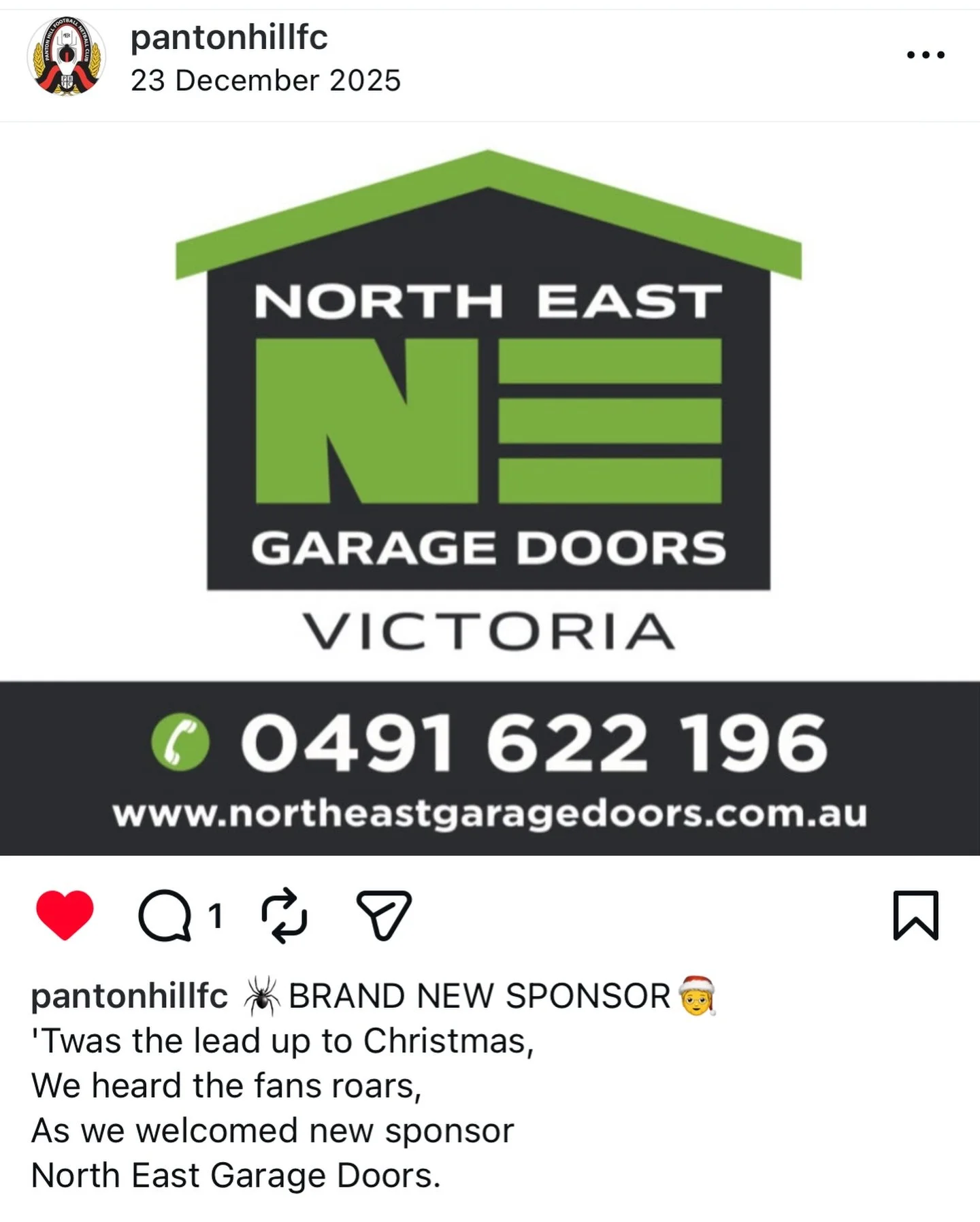 LOCAL SPONSORSHIP 💪🏼🏆 

We are proud to be sponsoring the Panton Hill Football &amp; Netball Club for the 2026 season! @pantonhillfc 

The town of Panton Hill runs deep in Alicia's family - from going to preschool there in the 90s, attending count