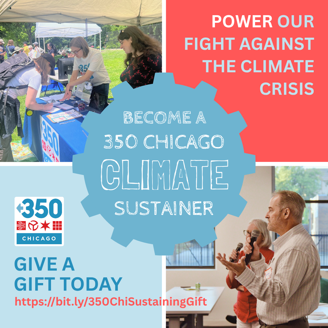 Become a 350 Chicago Climate Sustainer in September