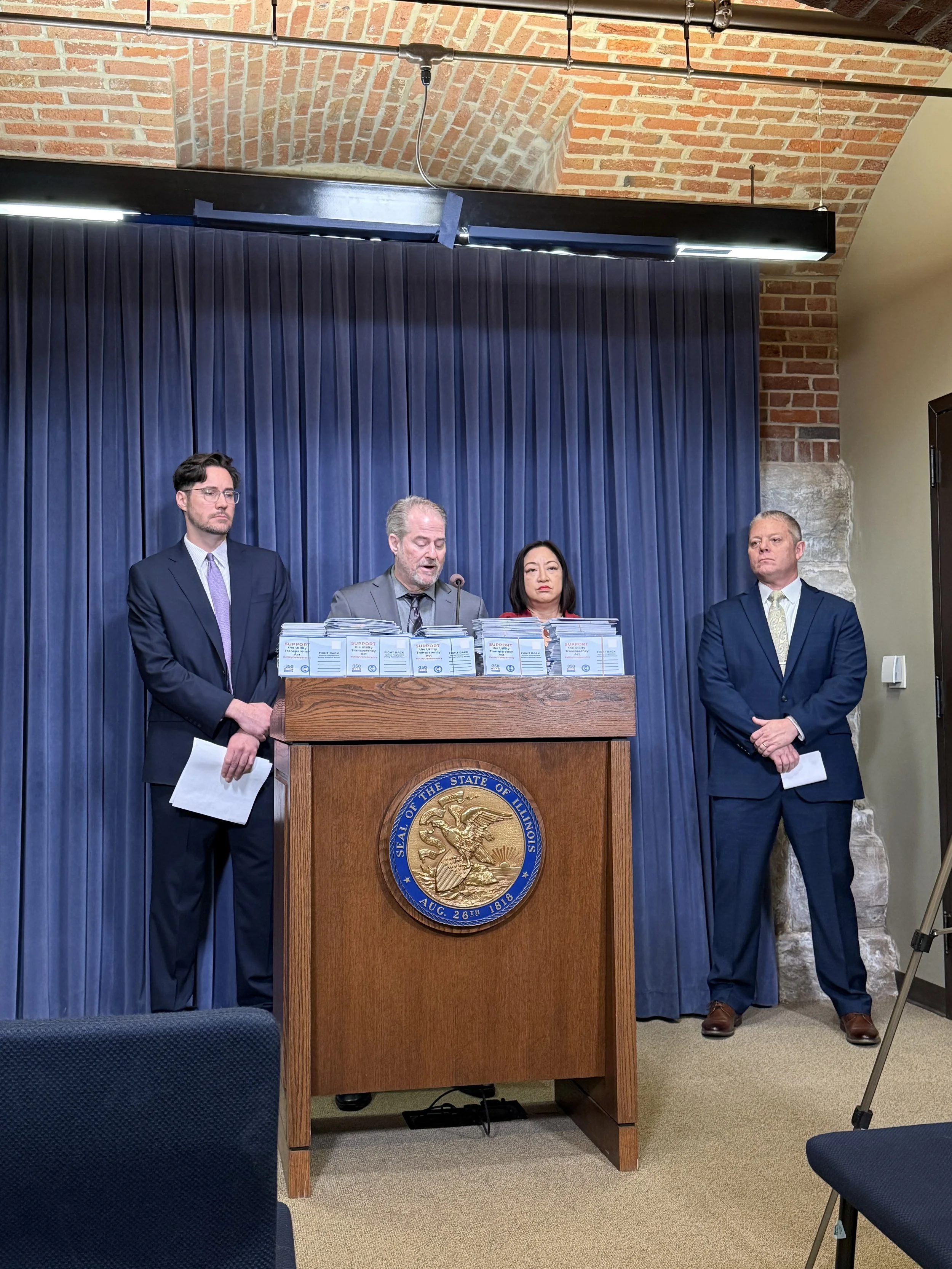 Press Conference at Springfield Capitol