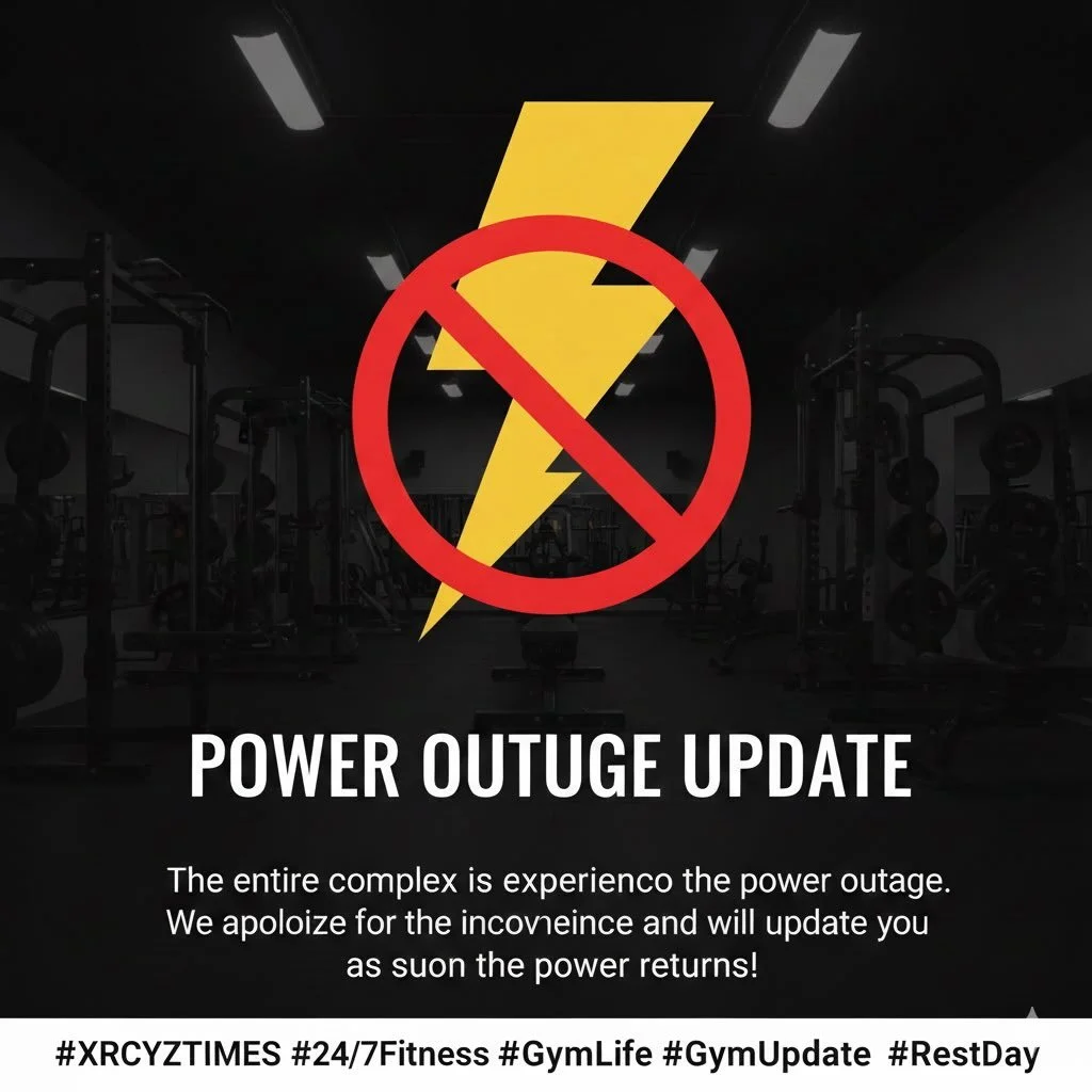 Power is currently out at the complex! 🔌🚫 We are temporarily closed while we wait for the grid to get back up and running.
Sorry for the inconvenience, everyone. Grab an extra rest day or a park workout, and we&rsquo;ll see you as soon as the power