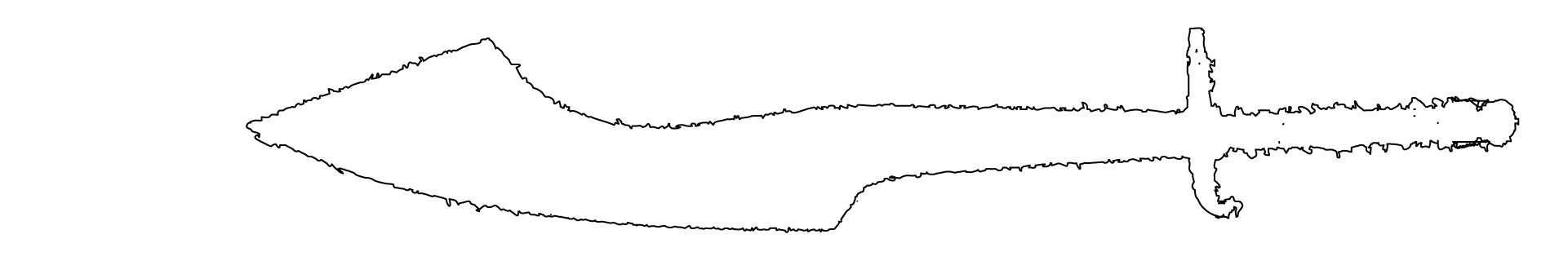 Silhouette of a sword.