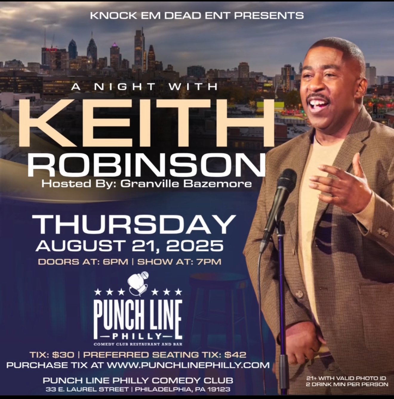 Knock Em Dead Entertainment Presents Keith Robinson