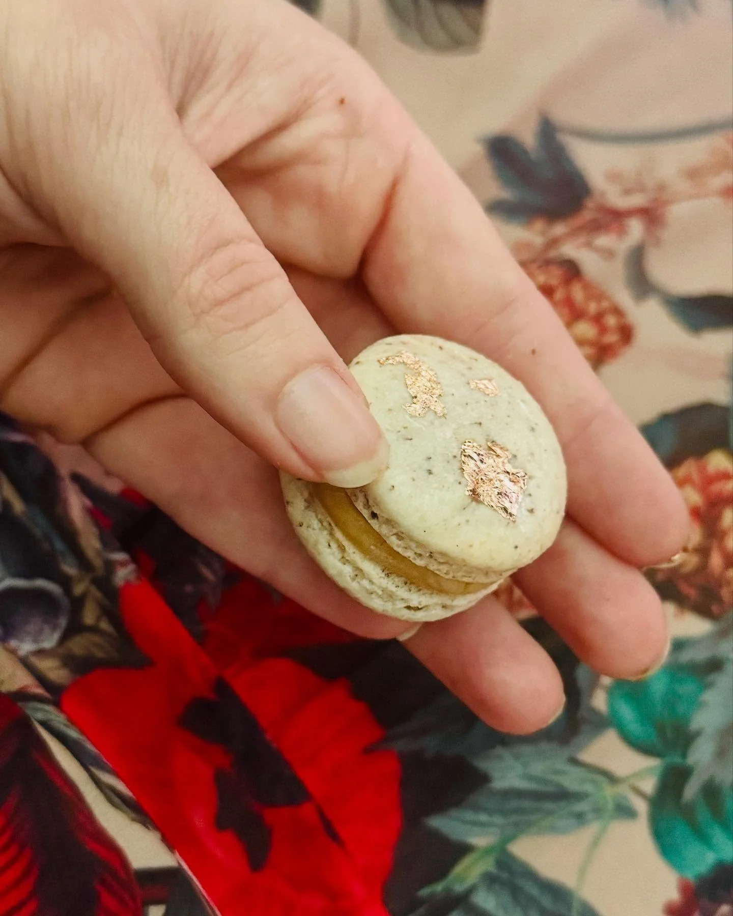 Pecan Pie macarons will be a menu staple when we open our store front. Pecan flour and maple shells, brown sugar maple Swiss buttercream, and pecan pie filling. ☺️