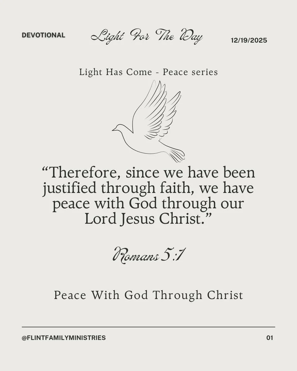 Peace With God Through Christ