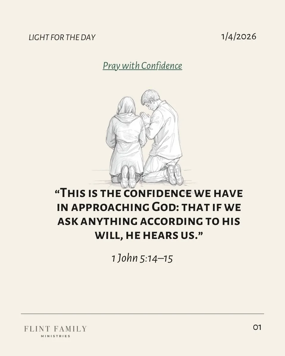 Pray with Confidence.