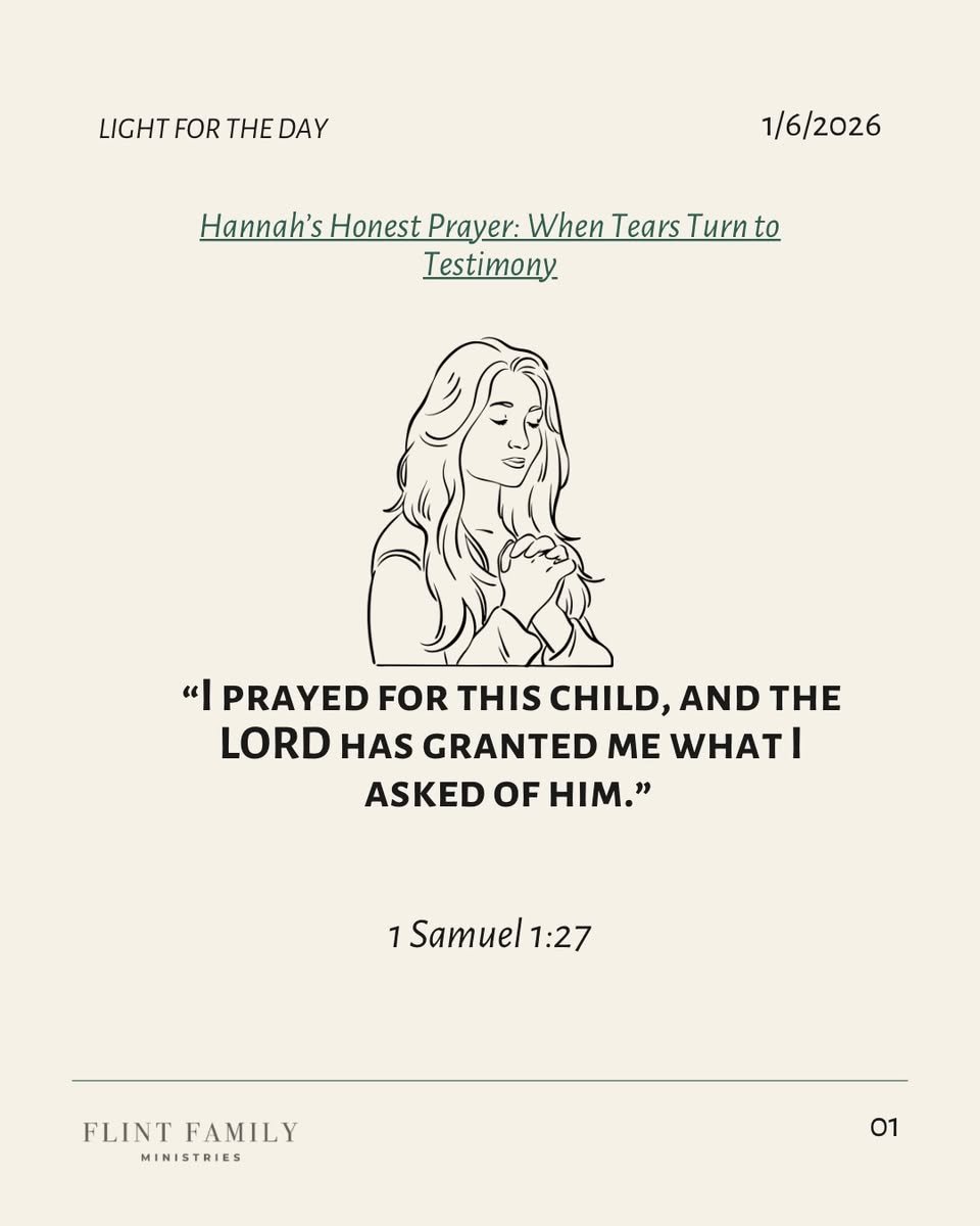Hannah’s Honest Prayer.