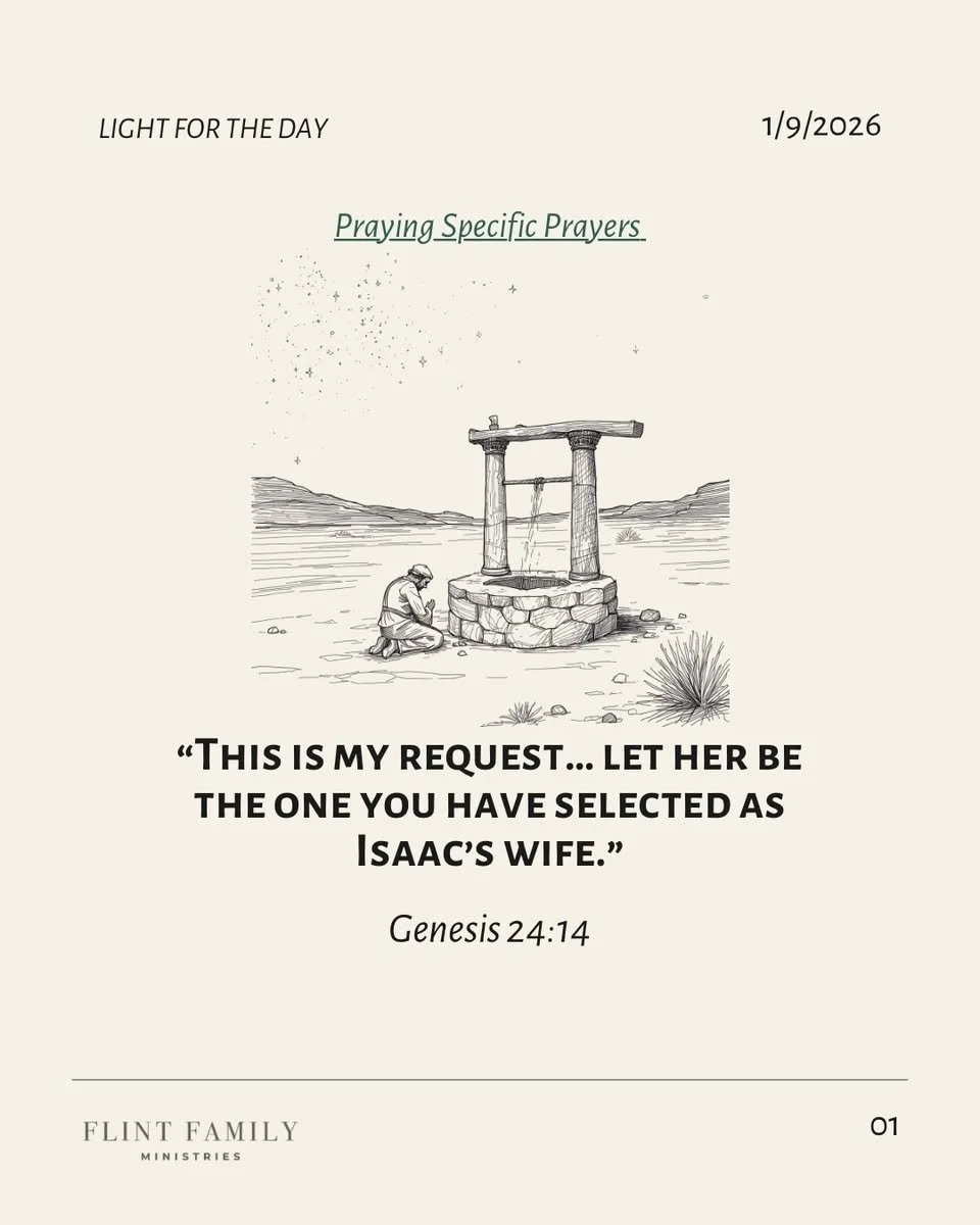 Praying Specific Prayers.