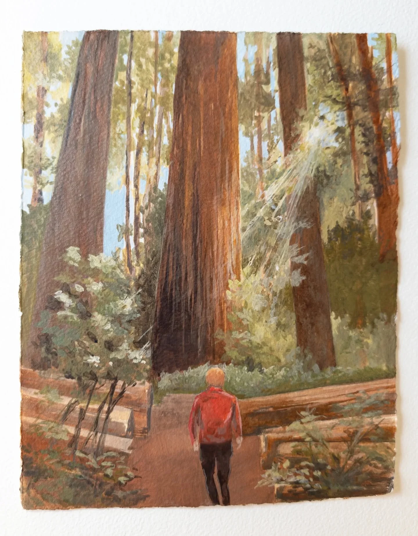 This commission carries two titles, both drawn from words my client used to describe this moment she shared with her husband: &ldquo;A reminder of the eternal round of life&rdquo; and &ldquo;Like a fresh breath for the soul.&rdquo; 🤍

Paintings like