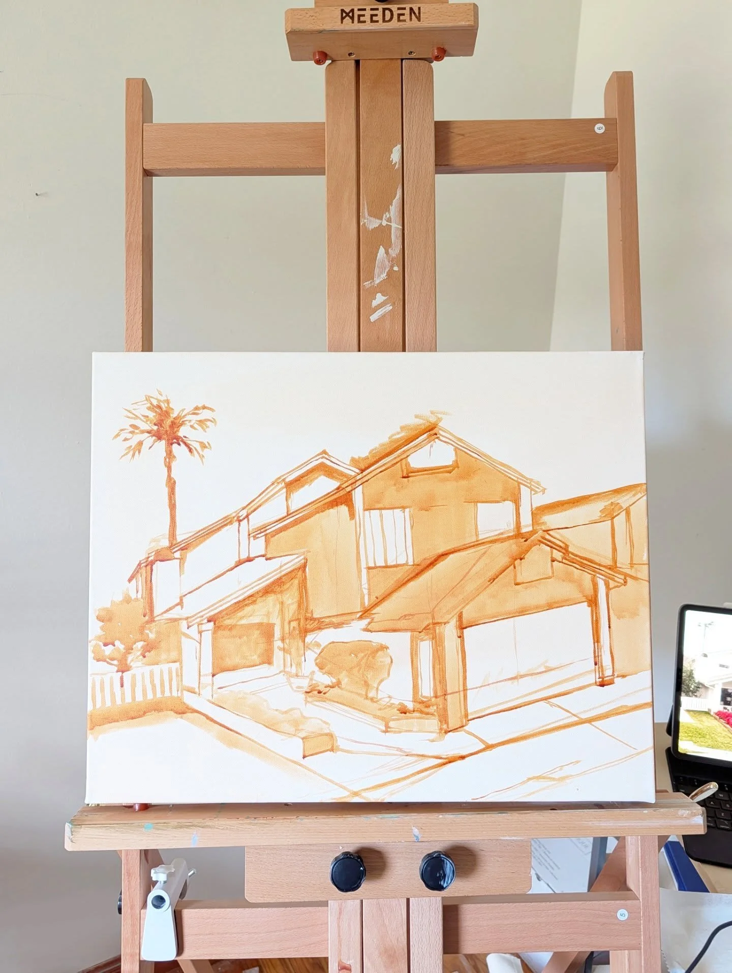 a new home commission is the works🤍 

#artcommission #artforthehome #interiorart #houseportrait