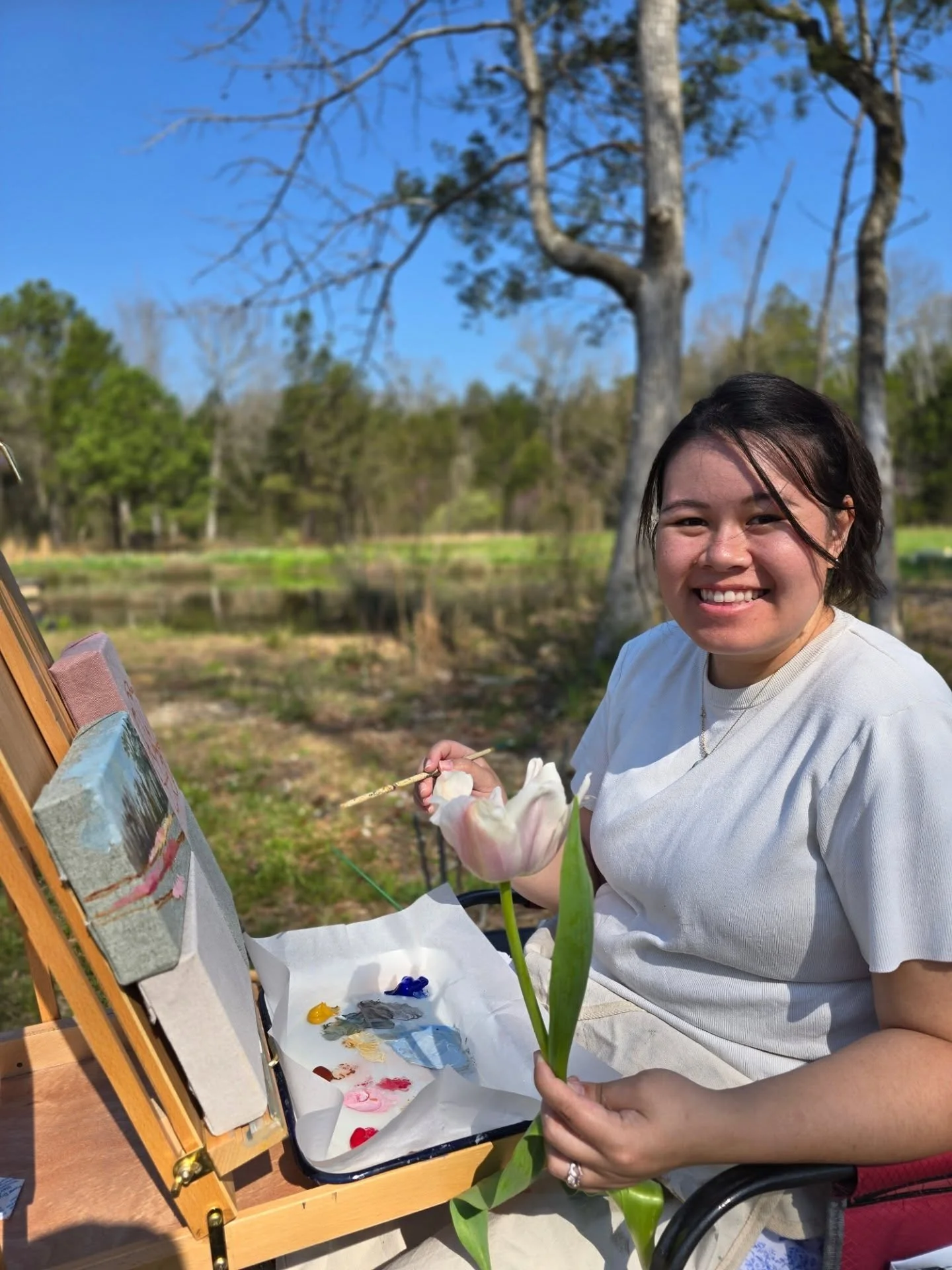 love is an understatement for today's en plein air session😍 it was so great to soak up some sun and talk to so many people! to all my local friends, if you haven't visited Lorenzen Farms then GOOO!! ALSO come find me and these paintings at The Straw