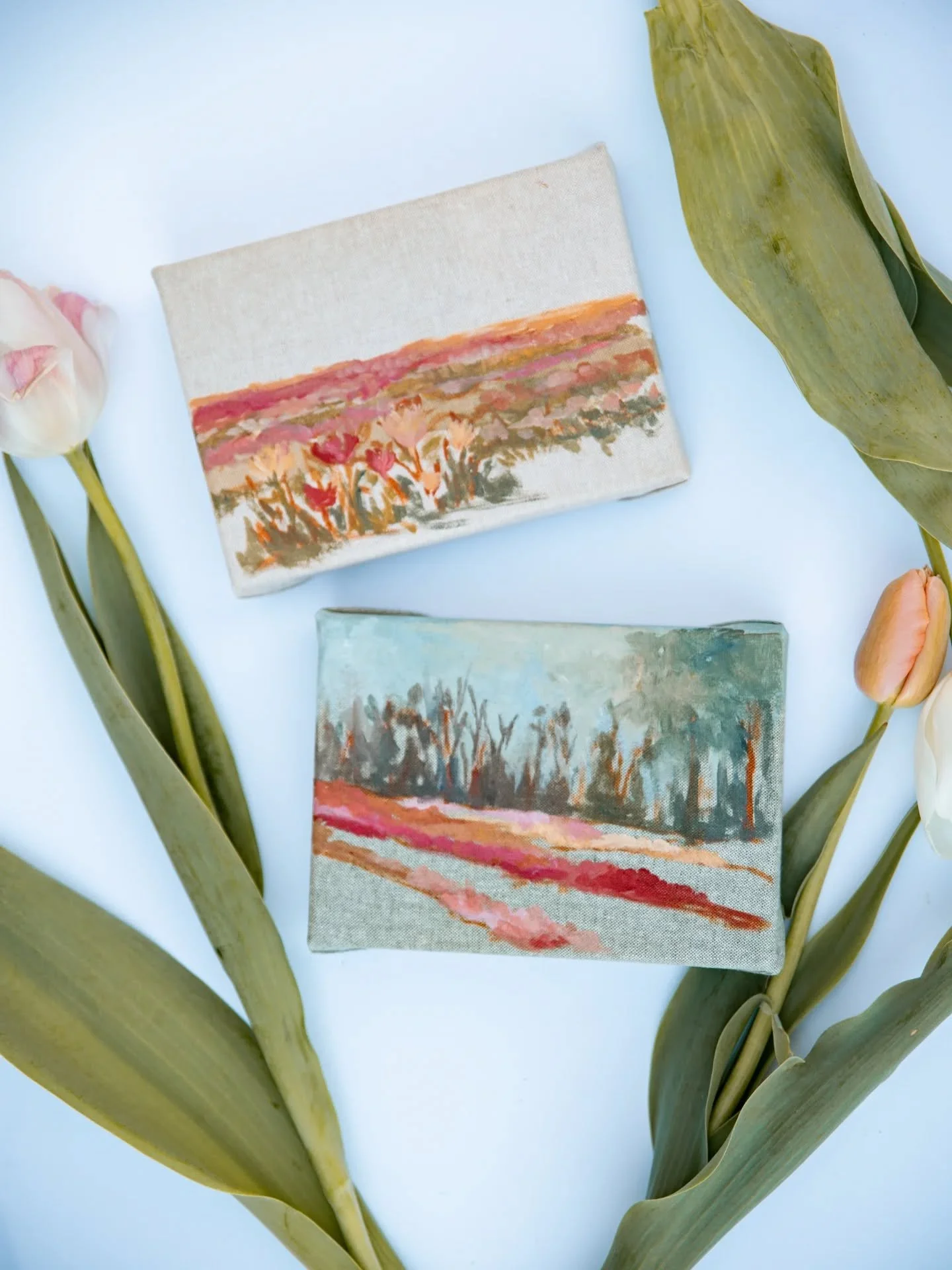 another moment for these original minis that will be at my booth and available to claim on my story this weekend💕

A couple of months ago, I went to @lorenzenfarm to paint their tulips and fields. Let me tell you, it was one of the best experiences 