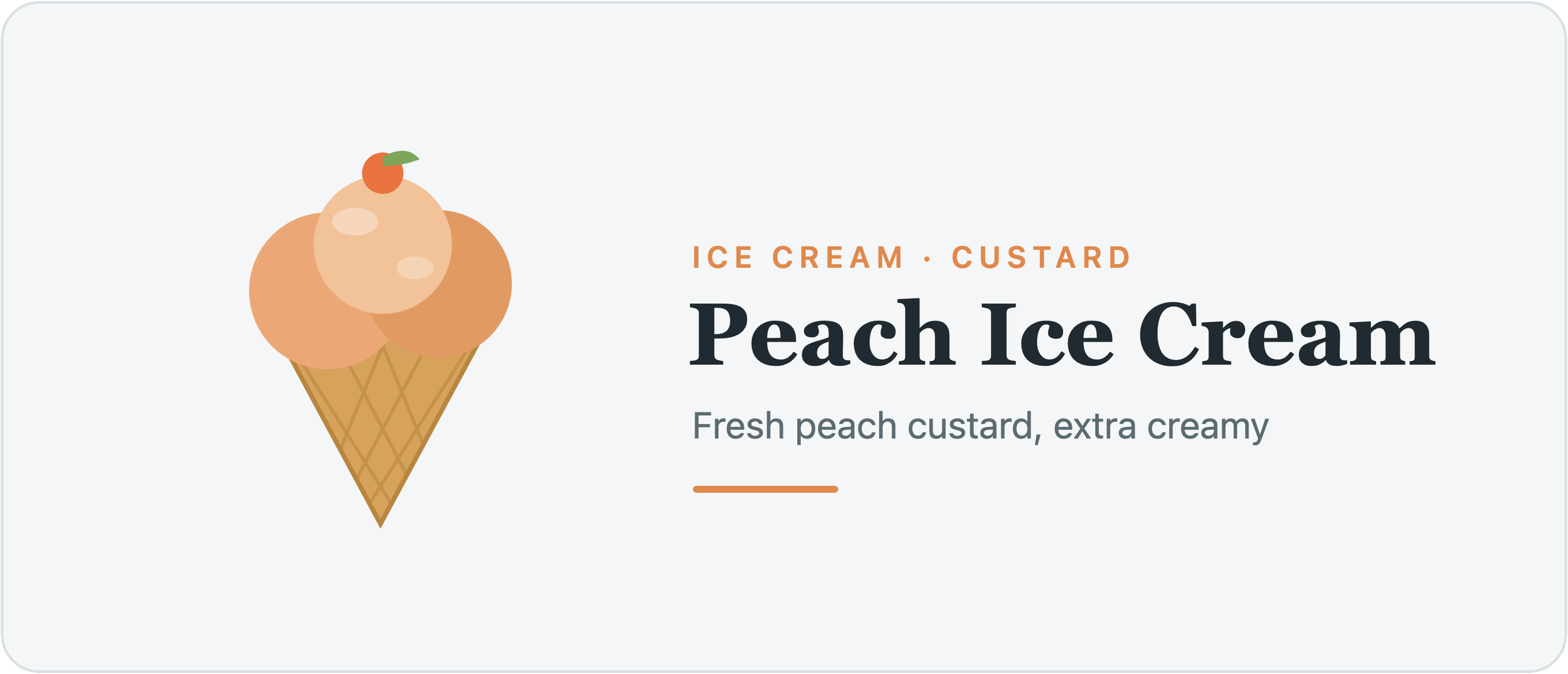 Peach Ice Cream