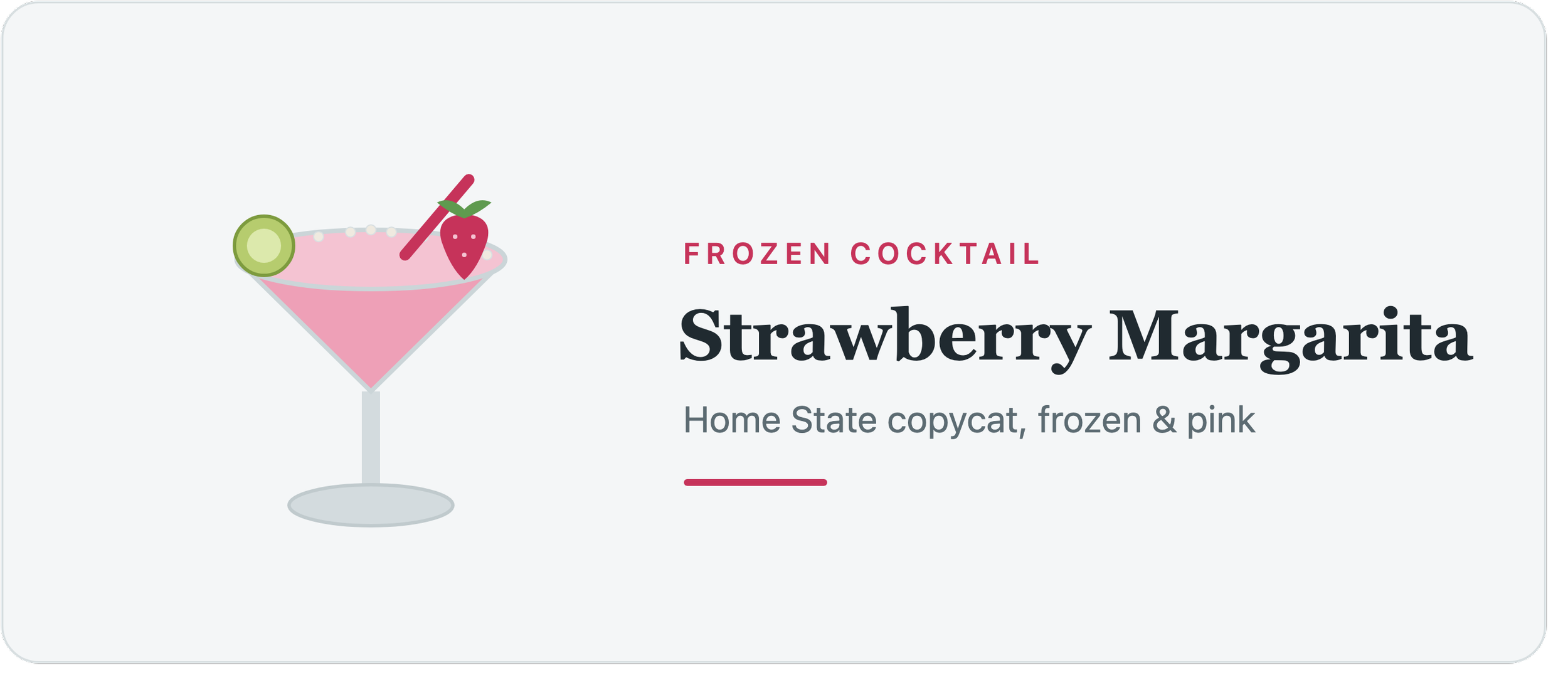 Frozen Strawberry Margarita
