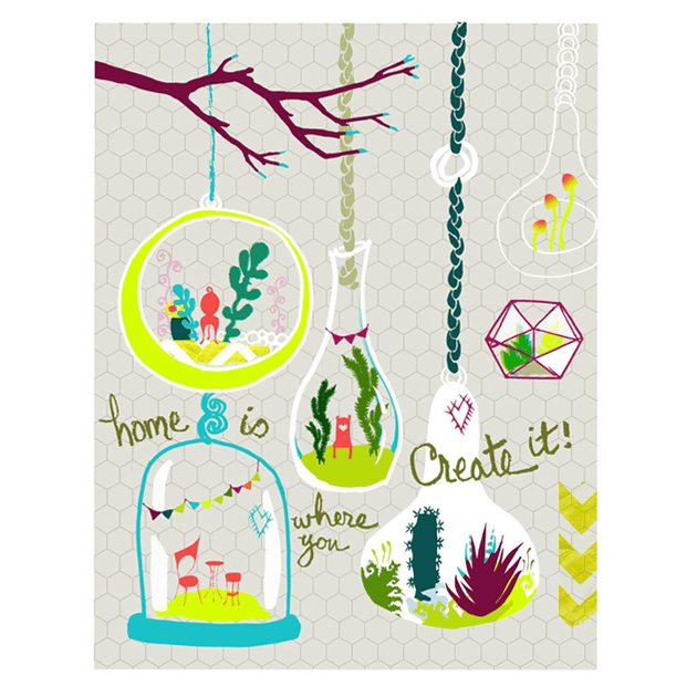 Home is Where You Create it - Terranium Art