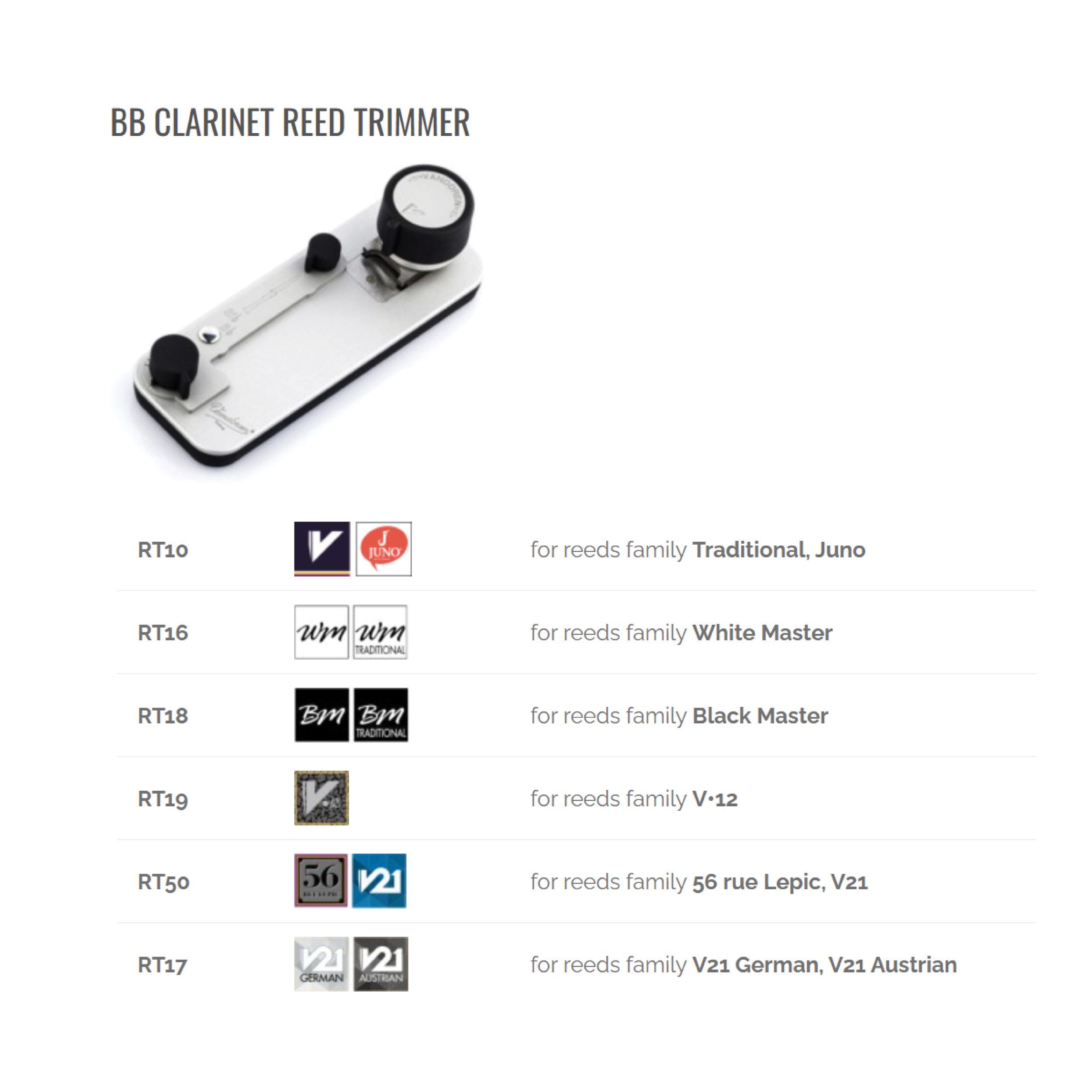 Vandoren Reed Trimmer — Grevillea Distribution