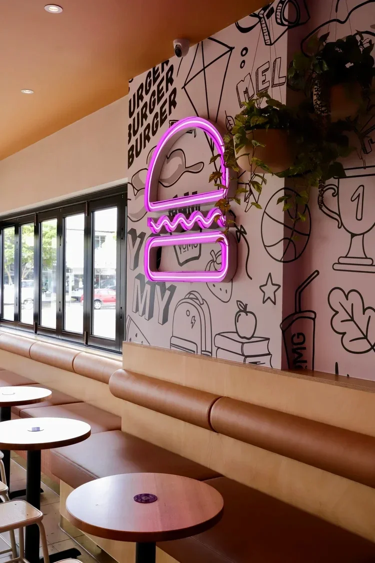 Buildr Group YOMG hospitality fitout in Melbourne.