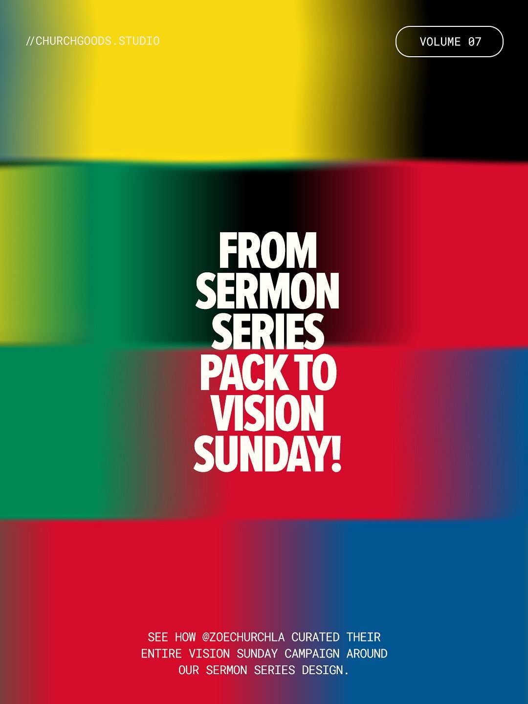 See how @zoechurchla curated their entire Vision Sunday campaign around our Sermon Series Pack. 🏃&zwj;♂️🏆💙

Comment &ldquo;PACK&rdquo; to get a BLACK FRIDAY discount on our membership &amp; market.