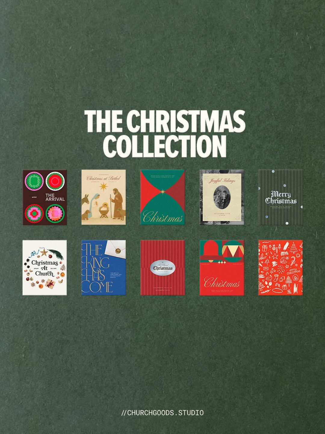 With Christmas just a few weeks away, we know the pressure churches have to launch a successful Campaign, Advent Series and Christmas Eve experiences. 

Our Christmas Collection provides a creative framework that&rsquo;s church-ready, time saving and