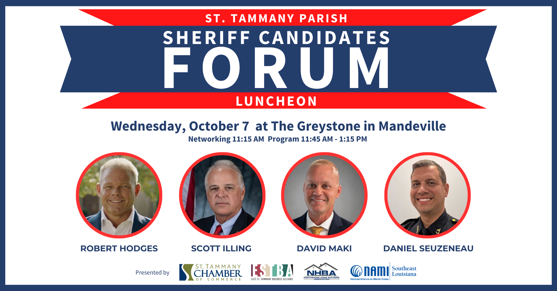 St. Tammany parish sheriff candidate forum luncheon
