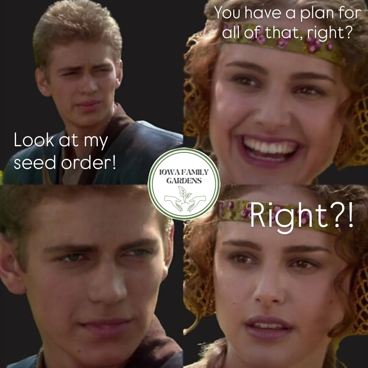 Dear Santa, all I want for Christmas is seeds and tools and soil amendments and gloves and bug spray and sunscreen and a great harvest. #iowafamilygardens