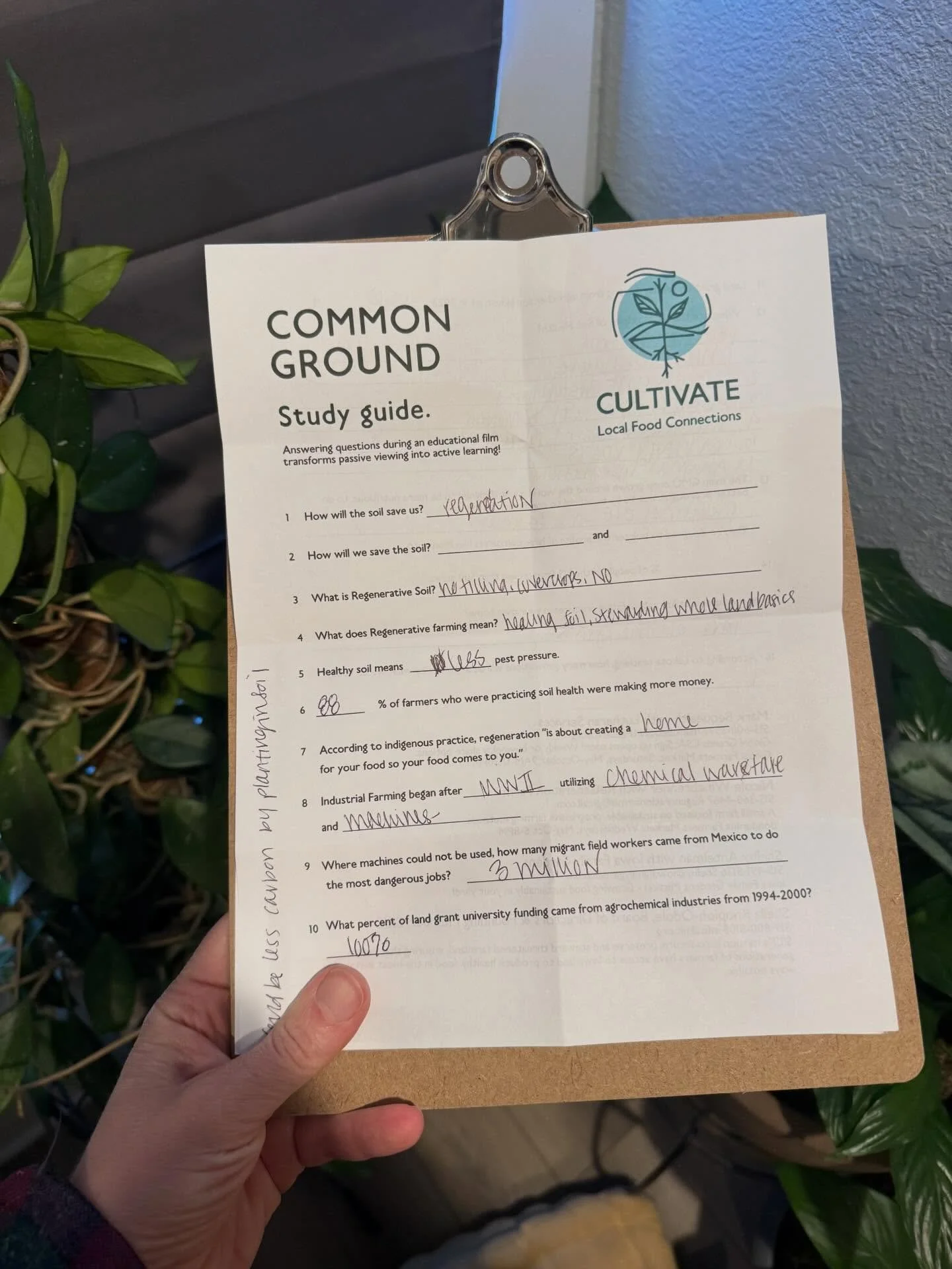 @cultivatefoodconnections hosted this amazing film screening for @commongroundfilm which is all about regenerative farming practices. The &ldquo;why&rdquo; behind its importance and to show we can make this sustainable change together.  This is the s