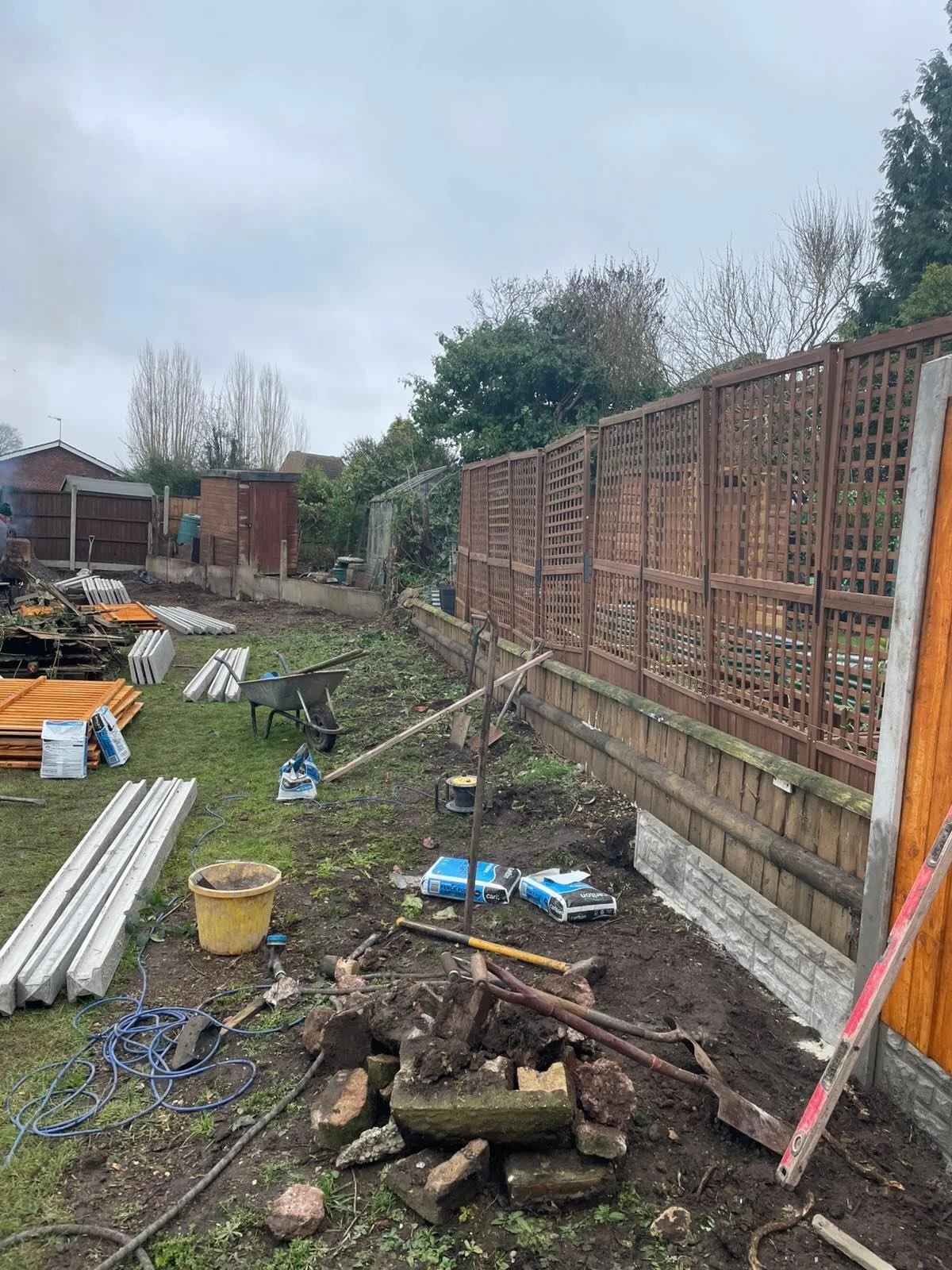 New fence finished in Coleshill today