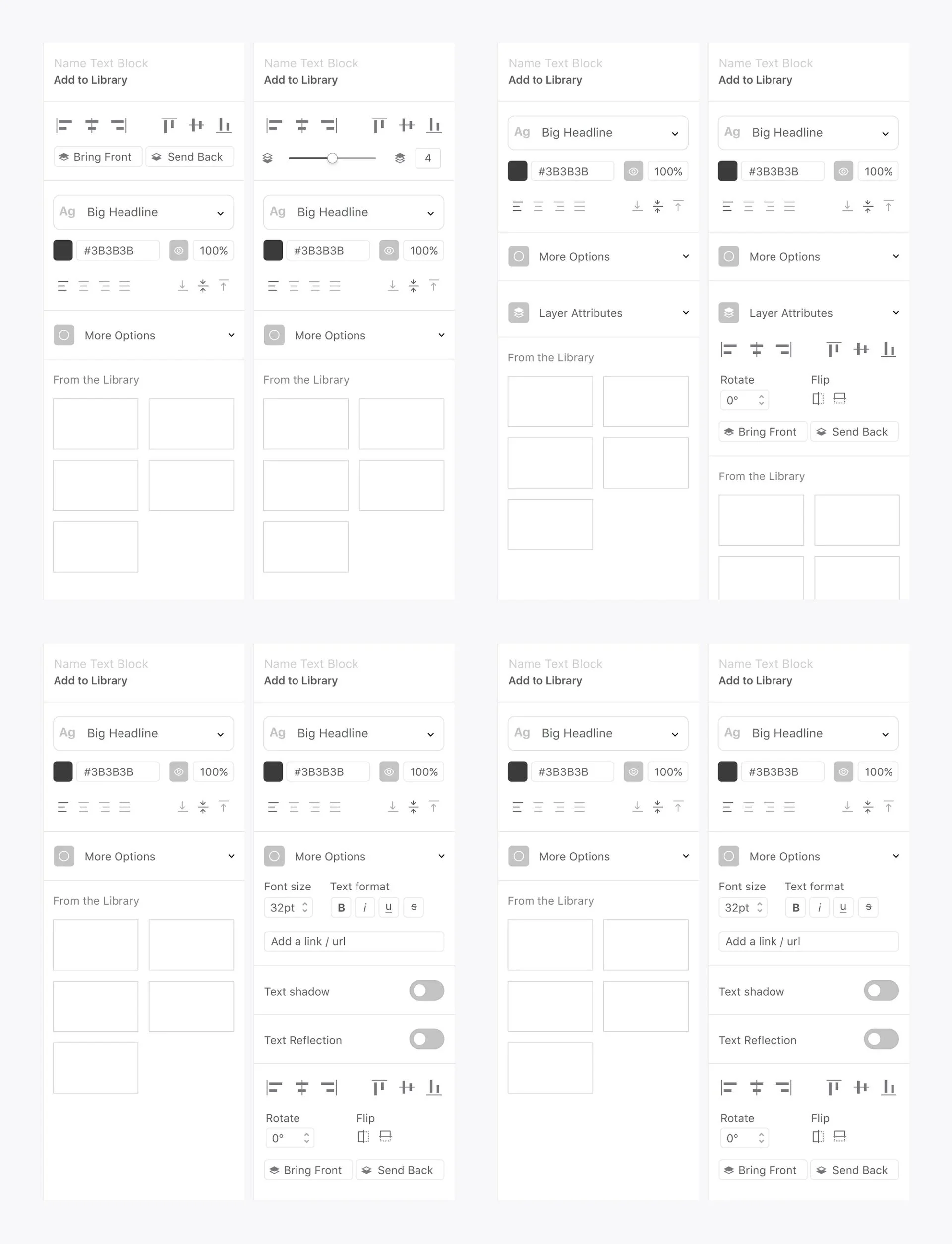 Early sidebar designs