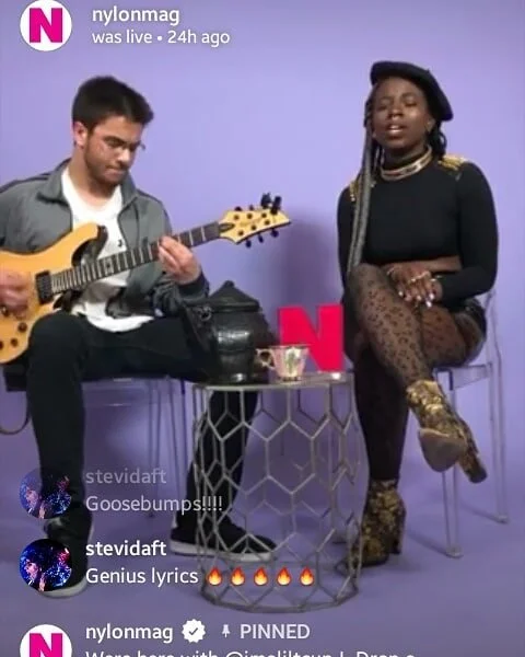 Playing w Teamarrr for @nylonmag 's livestream in Brooklyn yesterday