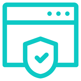 A web browser with a lock