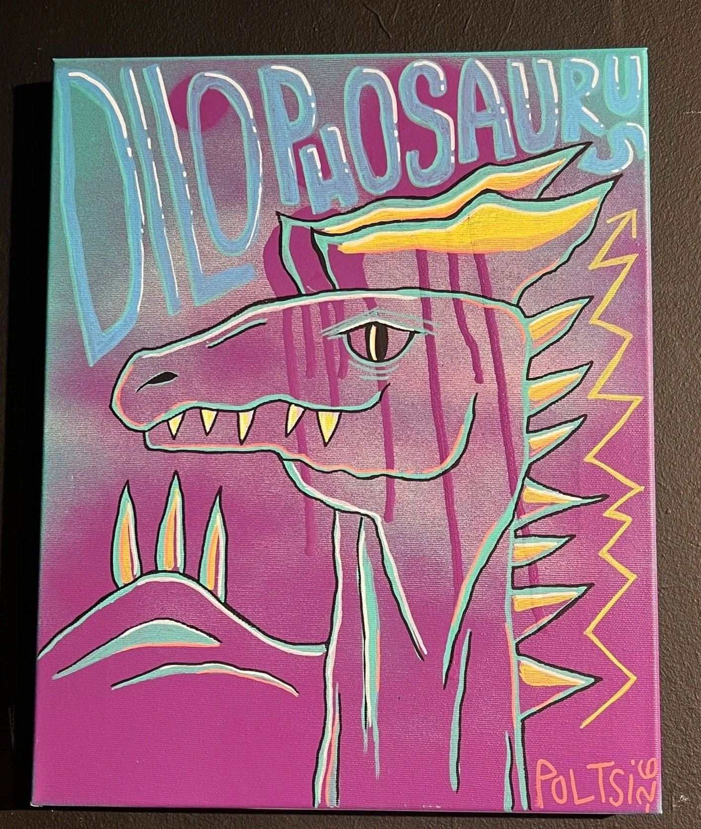 Dilophosaurus maalaus