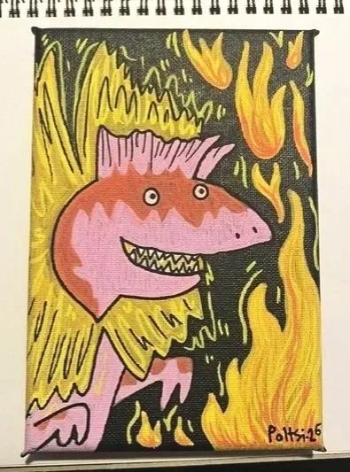 Dilophosaurus liekeissä, maaltussit