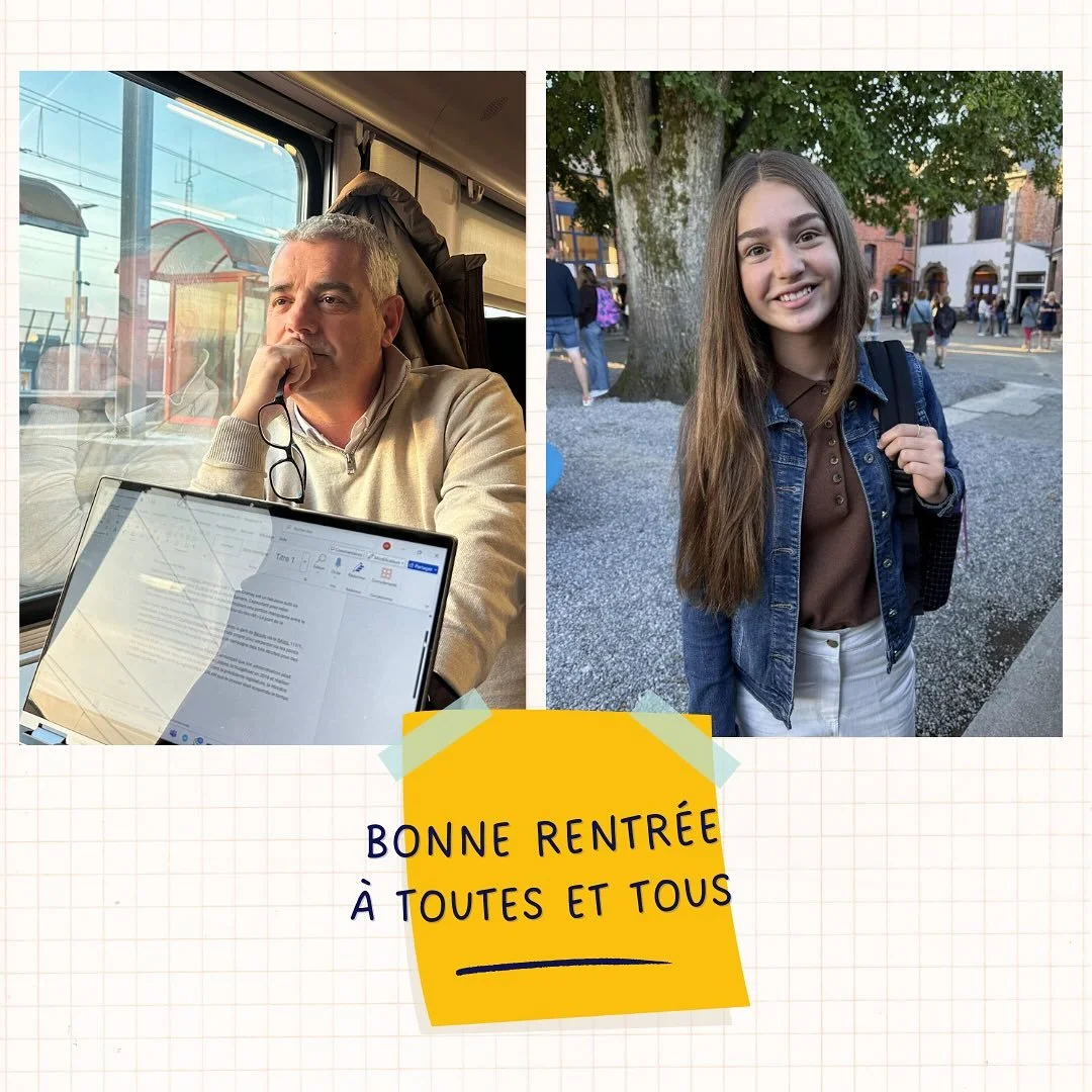 🎒📚 Deux cartables, deux rentr&eacute;es 
👉 Elle, en 1re secondaire
👉 Moi, au bureau de Parti
Avec la m&ecirc;me &eacute;nergie : avancer et faire avancer ! 💪

Bonne rentr&eacute;e &agrave; toutes et tous, aux bancs de l&rsquo;&eacute;cole comme 