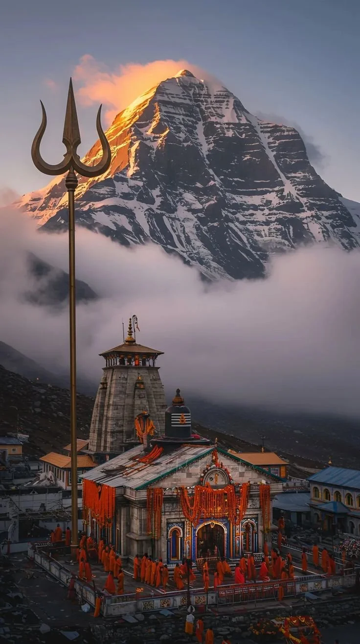 Image of Helicopter Ride – Helicopter flying over Himalayan terrain for Do Dham Yatra