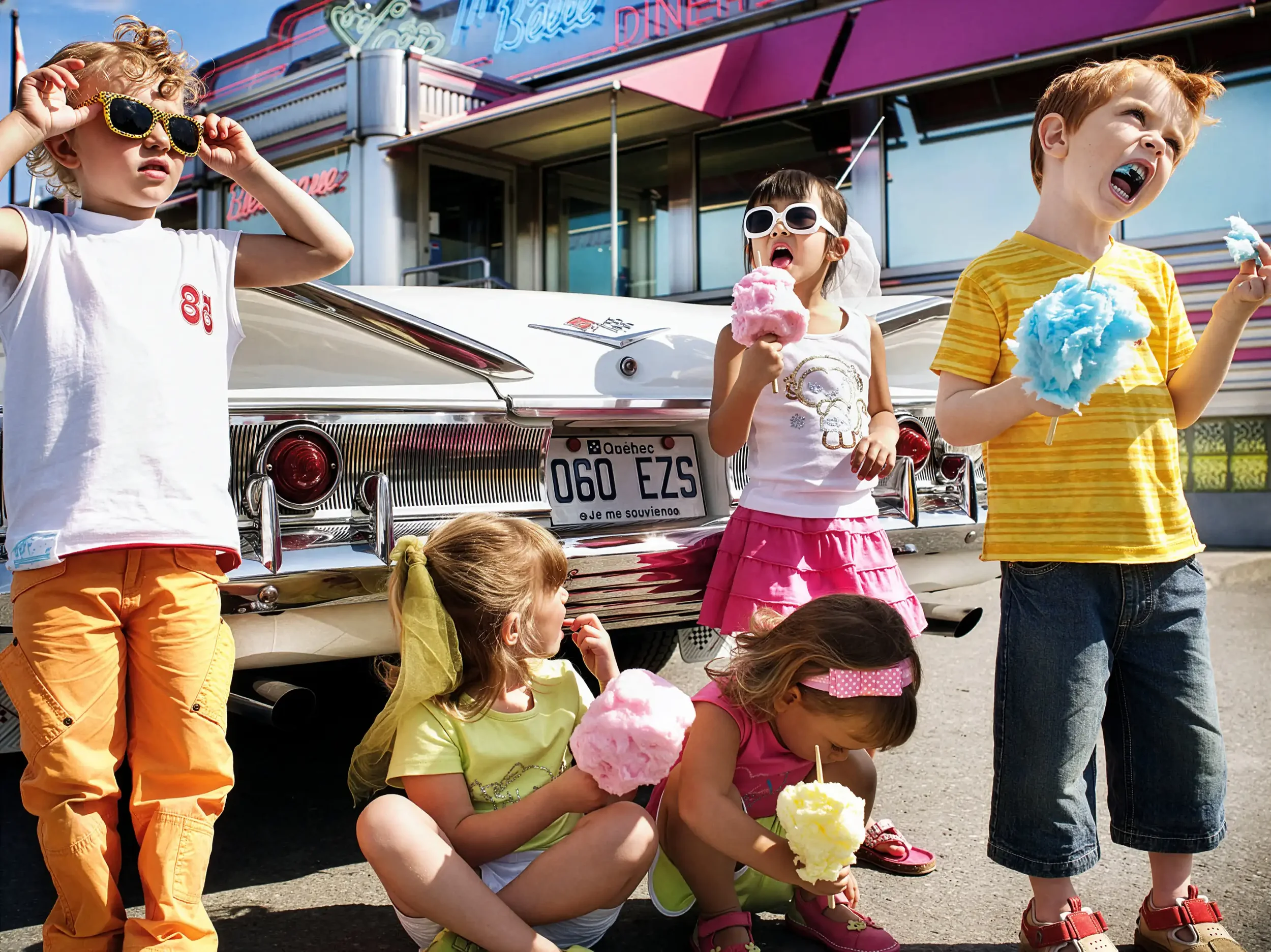 Direction artistique de campagne photo mode enfant avec univers éditorial haut de gamme et esthétique soignée