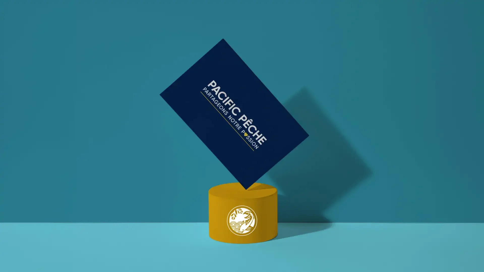 Nouvelle identité visuelle PACIFIC PÊCHE avec symbole Kamon et logotype modernisé