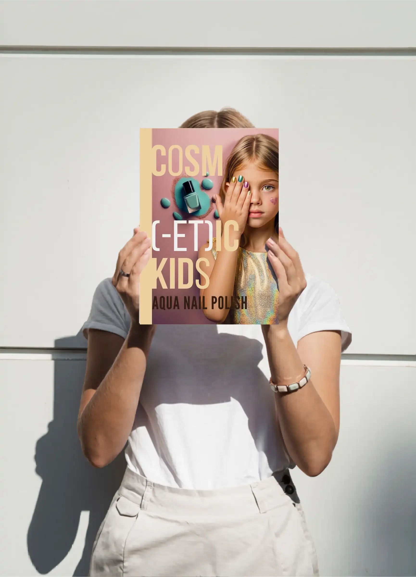 Brochure produit présentant une collection de vernis à ongles pour enfants