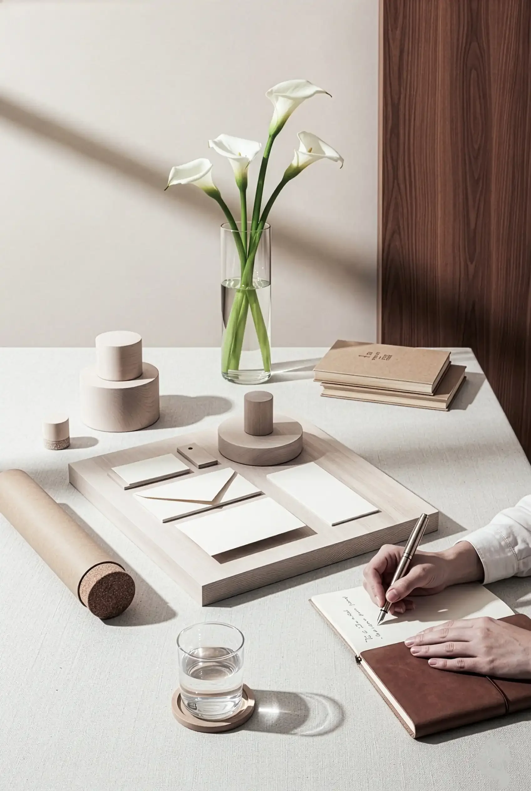 Designer travaillant à son bureau sur une analyse de marque et une direction artistique stratégique